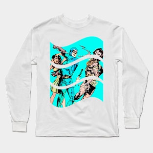 Mummy Retro Vintage Comic Old Funny Popart Scifi Fantasy Long Sleeve T-Shirt